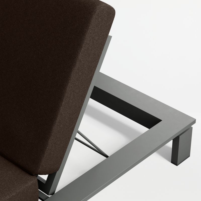 Walker Metal Outdoor Sun Lounger with Canvas Java Sunbrella ® Cushion - image 8 of 9