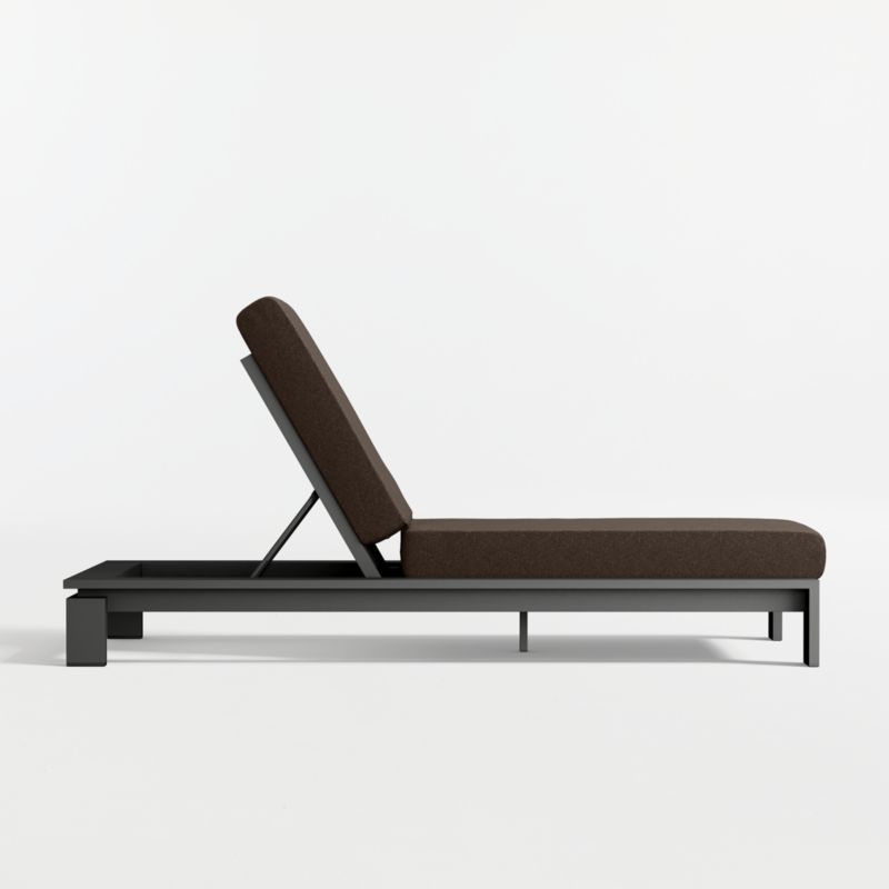 Walker Metal Outdoor Sun Lounger with Canvas Java Sunbrella ® Cushion - image 4 of 9