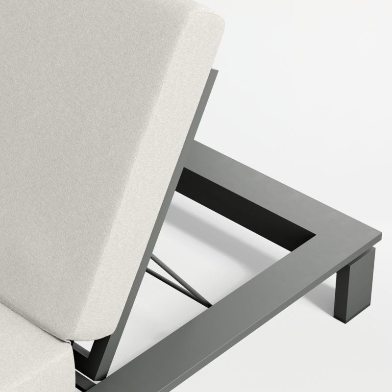 Walker Metal Outdoor Sun Lounger with Canvas Natural Sunbrella ® Cushion - image 8 of 9