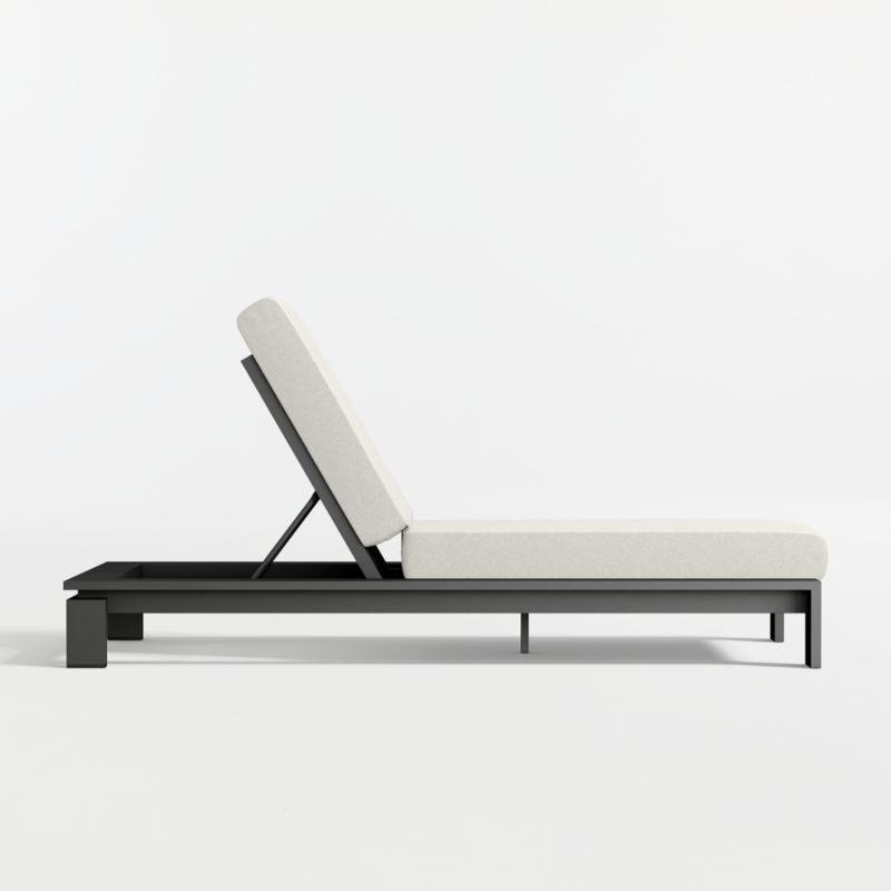 Walker Metal Outdoor Sun Lounger with Canvas Natural Sunbrella ® Cushion - image 4 of 9