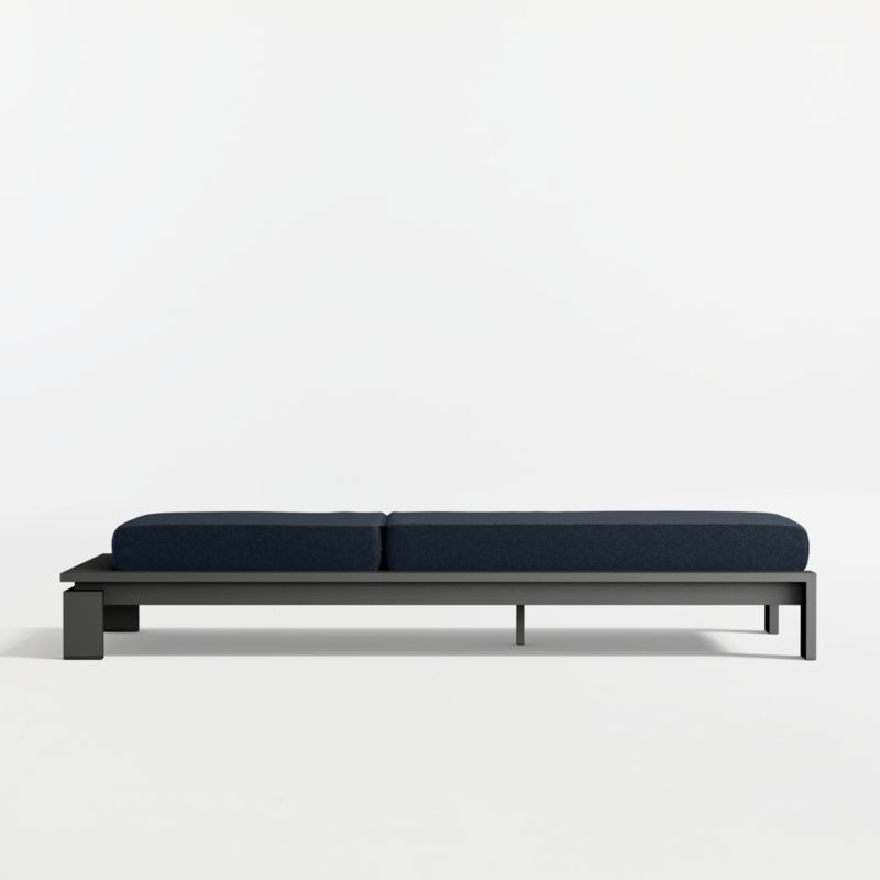 Walker Metal Outdoor Sun Lounger with Canvas Navy Sunbrella ® Cushion - image 6 of 9