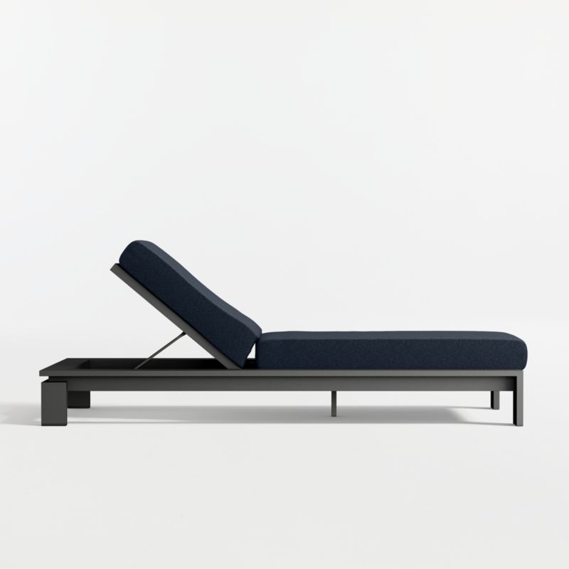 Walker Metal Outdoor Sun Lounger with Canvas Navy Sunbrella ® Cushion - image 5 of 9