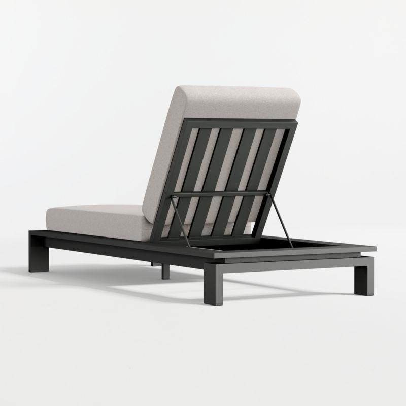 Walker Metal Outdoor Sun Lounger with Cast Ash Sunbrella ® Cushion - image 7 of 9