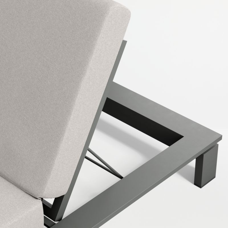 Walker Metal Outdoor Sun Lounger with Cast Ash Sunbrella ® Cushion - image 8 of 9