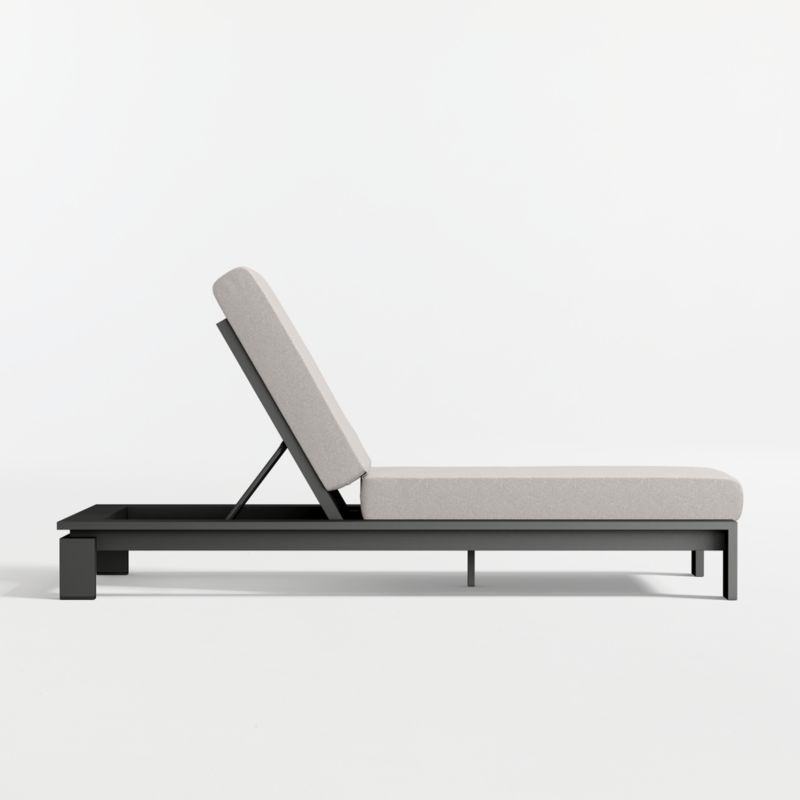 Walker Metal Outdoor Sun Lounger with Cast Ash Sunbrella ® Cushion - image 4 of 9