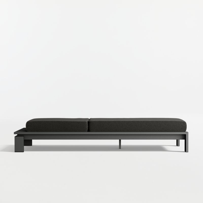 Walker Metal Outdoor Sun Lounger with Cast Charcoal Sunbrella ® Cushion - image 6 of 9