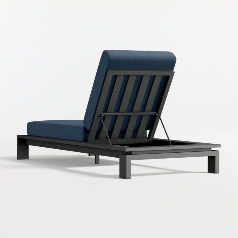 Walker Metal Outdoor Sun Lounger with Cast Harbor Sunbrella ® Cushion - image 7 of 9