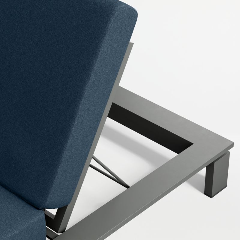 Walker Metal Outdoor Sun Lounger with Cast Harbor Sunbrella ® Cushion - image 8 of 9