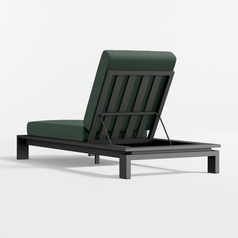 Walker Metal Outdoor Sun Lounger with Cast Ivy Sunbrella ® Cushion - image 7 of 9