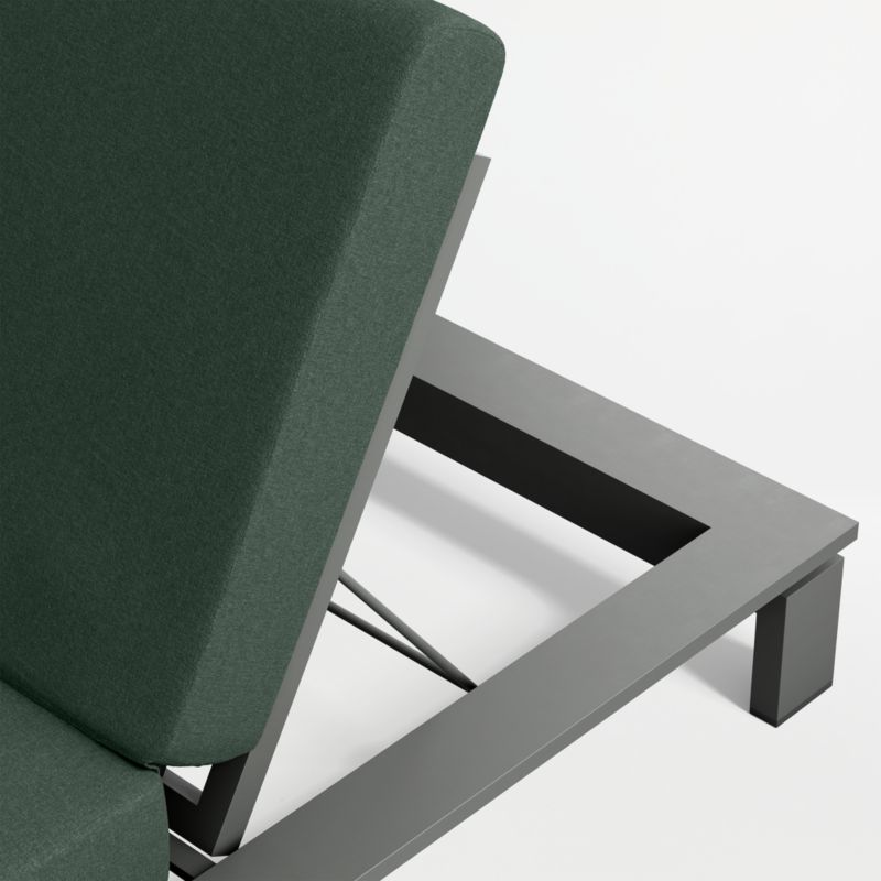 Walker Metal Outdoor Sun Lounger with Cast Ivy Sunbrella ® Cushion - image 8 of 9