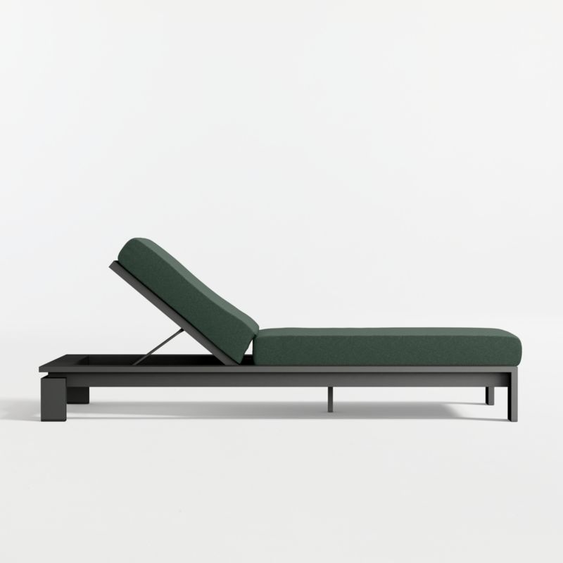 Walker Metal Outdoor Sun Lounger with Cast Ivy Sunbrella ® Cushion - image 5 of 9