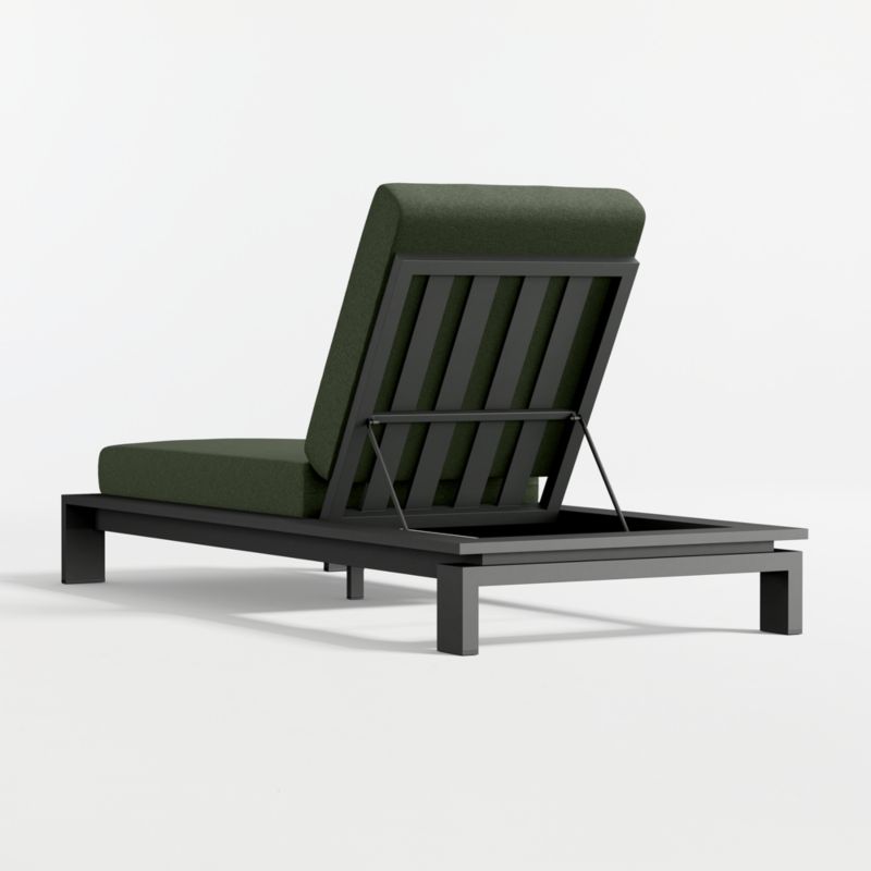 Walker Metal Outdoor Sun Lounger with Cast Sage Sunbrella ® Cushion - image 7 of 9