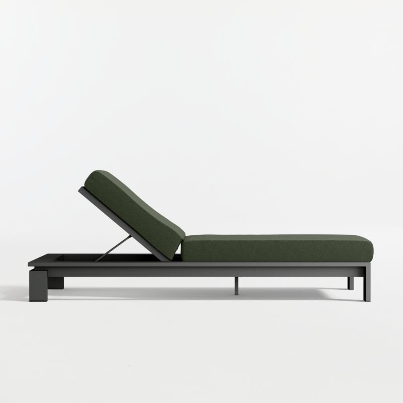 Walker Metal Outdoor Sun Lounger with Cast Sage Sunbrella ® Cushion - image 5 of 9