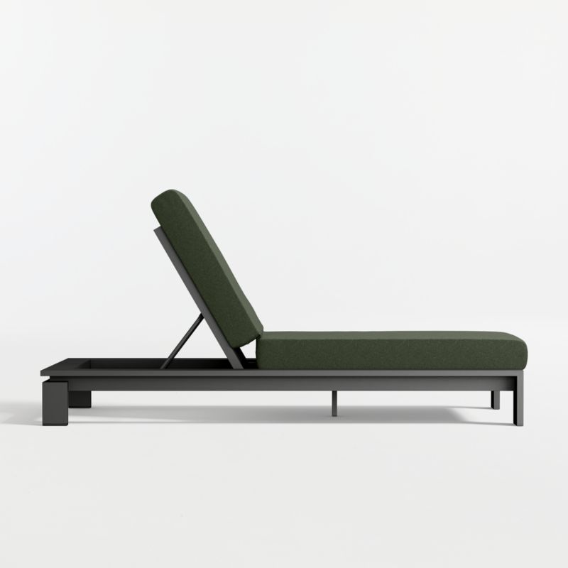 Walker Metal Outdoor Sun Lounger with Cast Sage Sunbrella ® Cushion - image 4 of 9