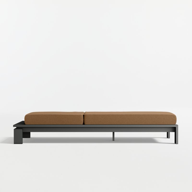 Walker Metal Outdoor Sun Lounger with Cast Teak Sunbrella ® Cushion - image 6 of 9