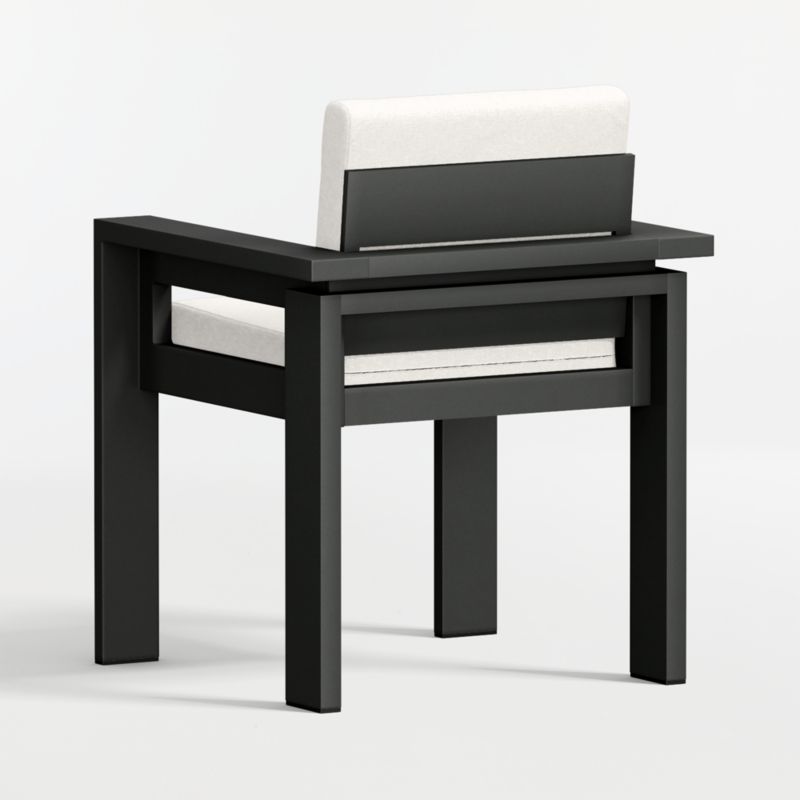 Walker Metal Outdoor Dining Armchair with Canvas Canvas Sunbrella ® Cushions - image 9 of 10