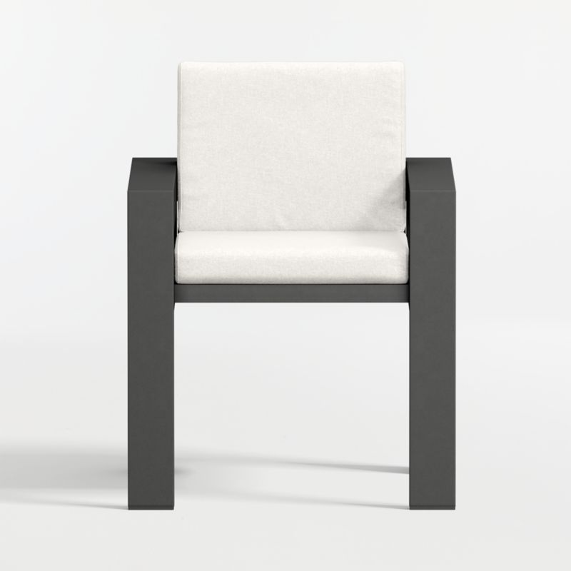 Walker Metal Outdoor Dining Armchair with Canvas Canvas Sunbrella ® Cushions - image 7 of 10