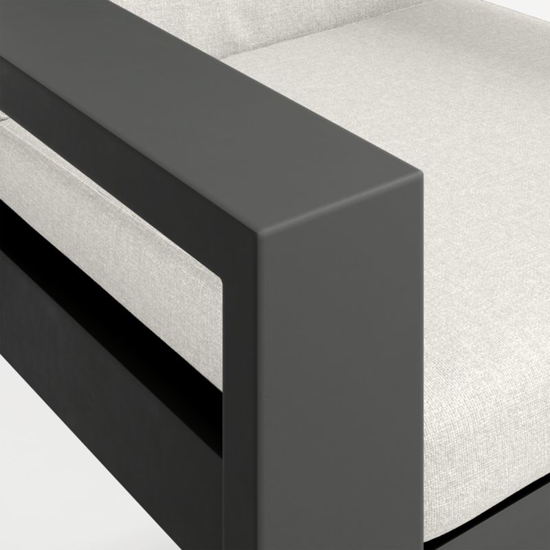 Walker Metal Outdoor Dining Armchair with Canvas Natural Sunbrella ® Cushions - image 10 of 10