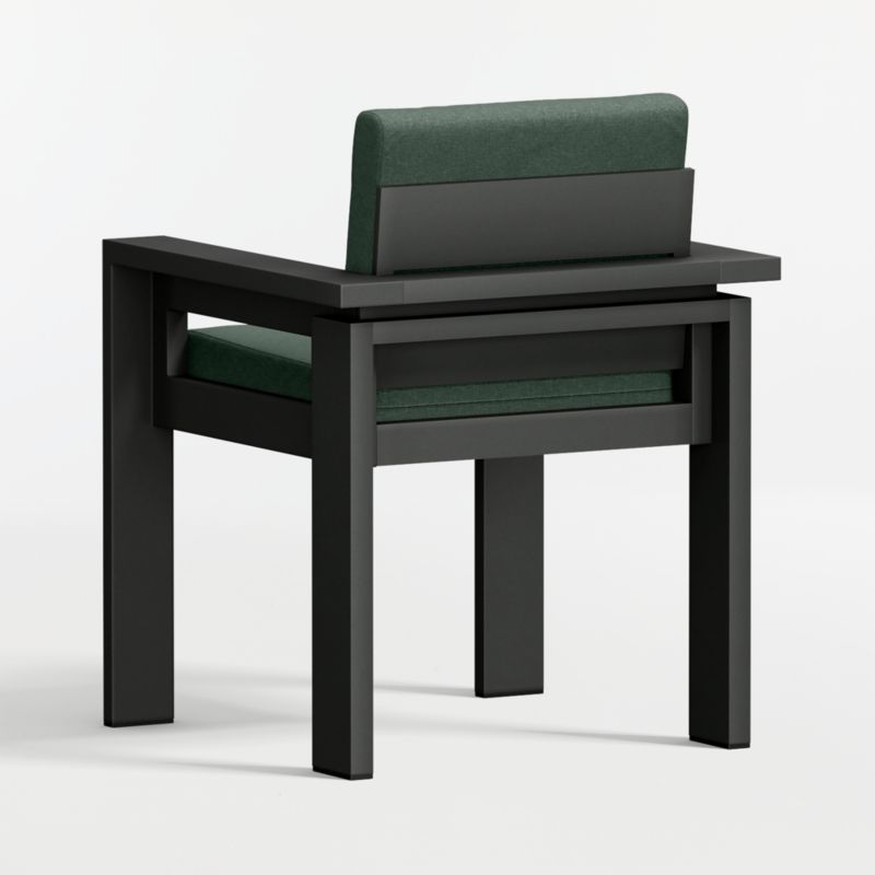 Walker Metal Outdoor Dining Armchair with Cast Ivy Sunbrella ® Cushions - image 9 of 10