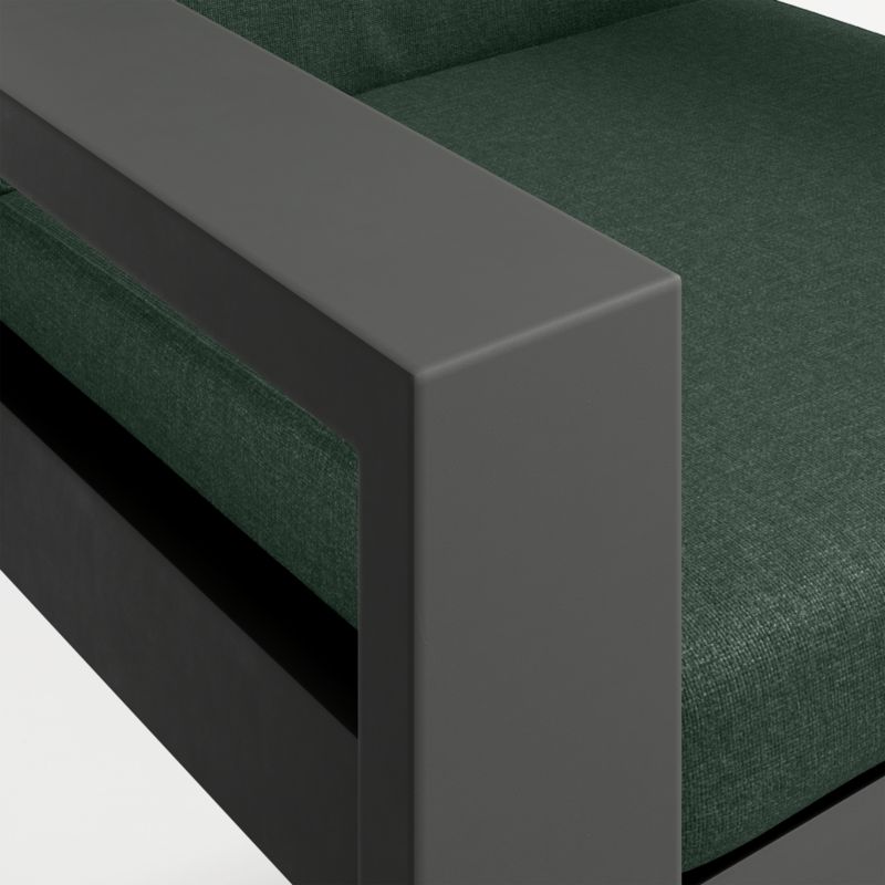 Walker Metal Outdoor Dining Armchair with Cast Ivy Sunbrella ® Cushions - image 10 of 10