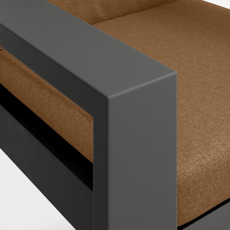 Walker Metal Outdoor Dining Armchair with Cast Teak Sunbrella ® Cushions - image 11 of 11