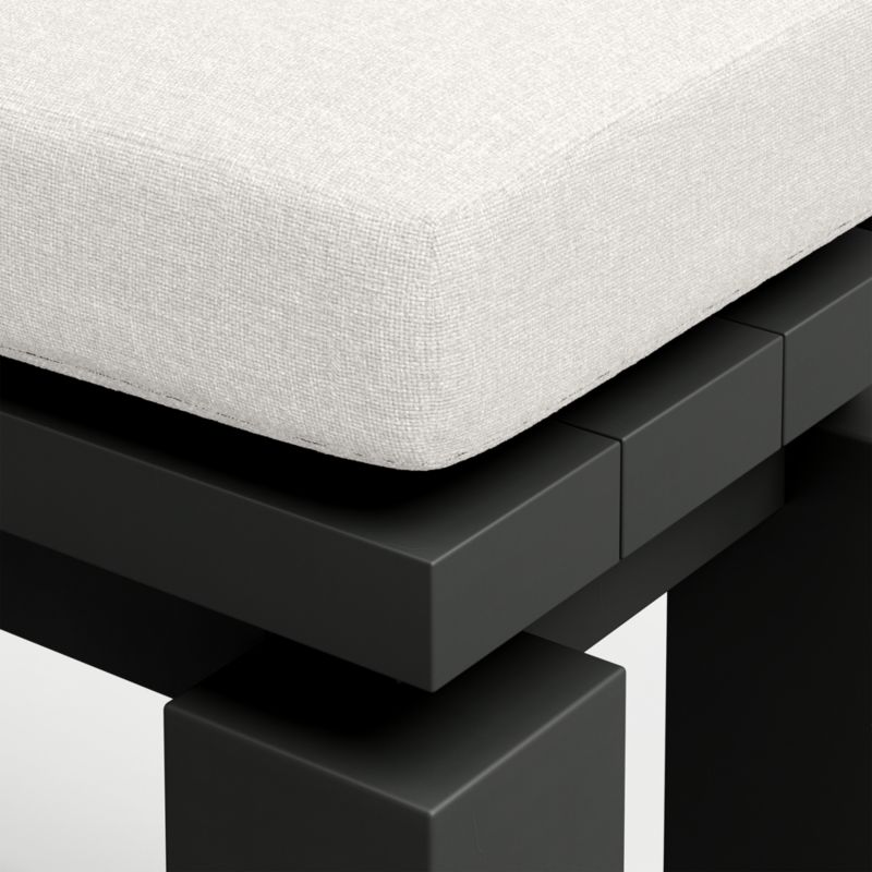 Walker Metal Outdoor Dining Bench with Canvas Canvas Sunbrella ® Cushion - image 8 of 8