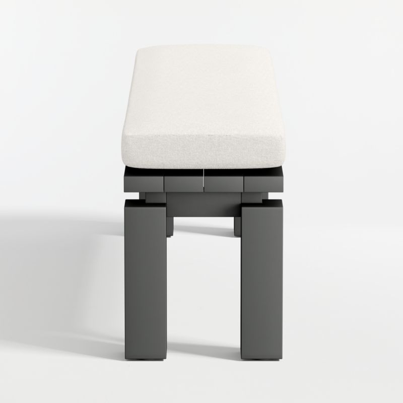 Walker Metal Outdoor Dining Bench with Canvas Canvas Sunbrella ® Cushion - image 7 of 8