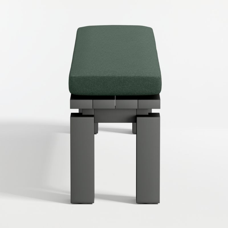 Walker Metal Outdoor Dining Bench with Cast Ivy Sunbrella ® Cushion - image 7 of 8