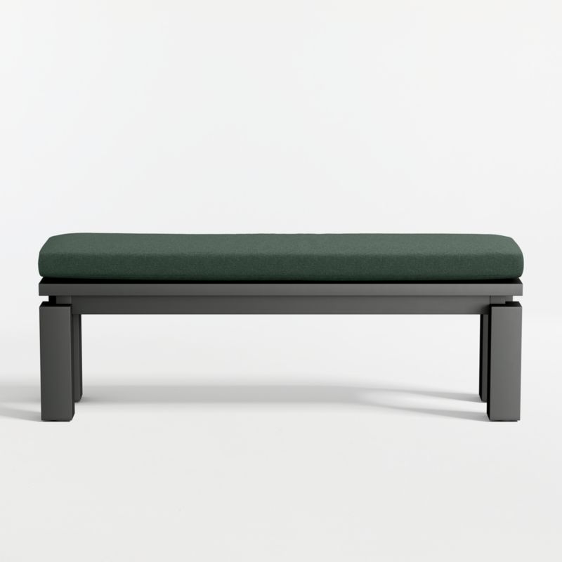 Walker Metal Outdoor Dining Bench with Cast Ivy Sunbrella ® Cushion - image 6 of 8