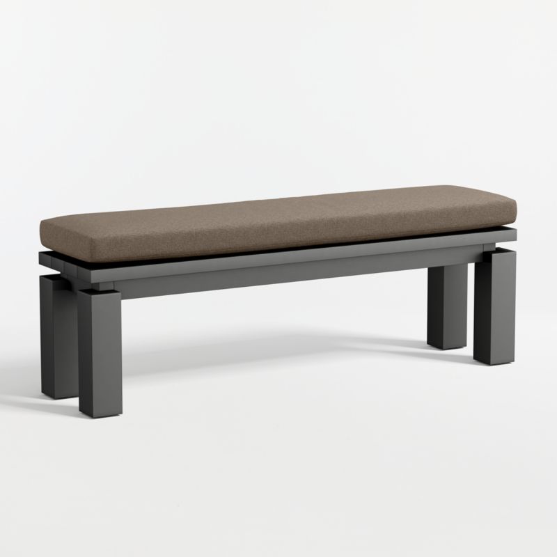 Walker 68" Metal Outdoor Dining Set with Cast Shale Sunbrella ® Cushions - image 11 of 12