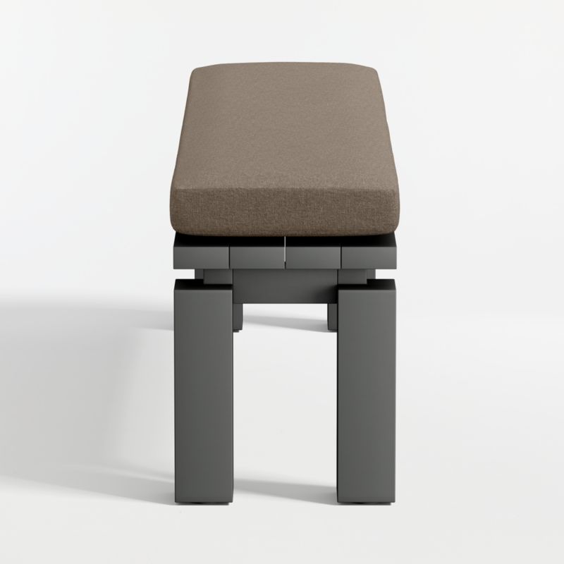 Walker Metal Outdoor Dining Bench with Cast Shale Sunbrella ® Cushion - image 7 of 8