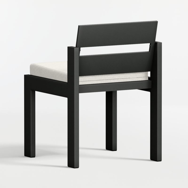 Walker Metal Outdoor Dining Chair with Canvas Natural Sunbrella ® Cushions - image 9 of 10