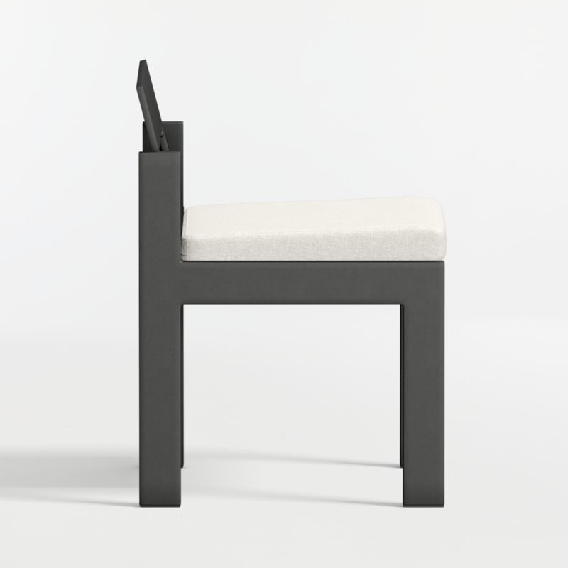 Walker Metal Outdoor Dining Chair with Canvas Natural Sunbrella ® Cushions - image 8 of 10