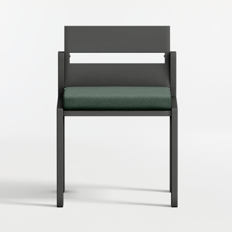 Walker Metal Outdoor Dining Chair with Cast Ivy Sunbrella ® Cushions - image 9 of 12