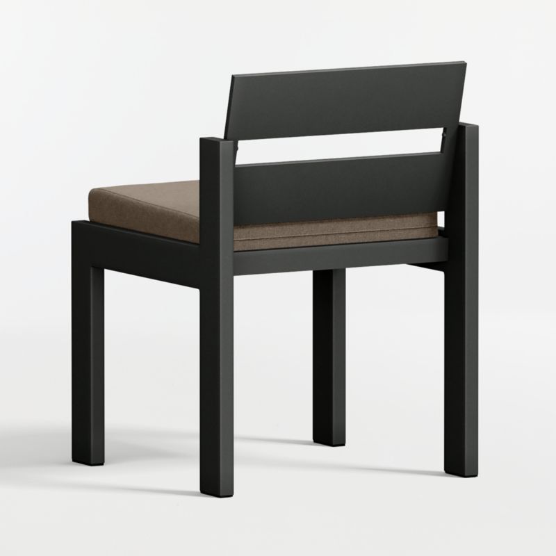 Walker Metal Outdoor Dining Chair with Cast Shale Sunbrella ® Cushions - image 12 of 13