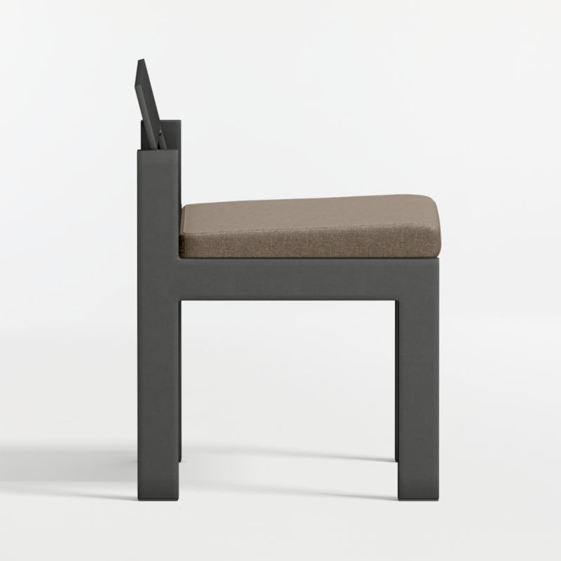 Walker Metal Outdoor Dining Chair with Cast Shale Sunbrella ® Cushions - image 11 of 13