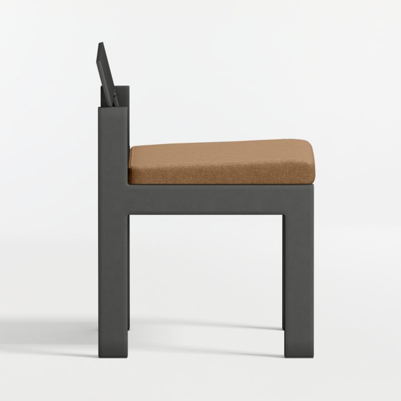 Walker Metal Outdoor Dining Chair with Cast Teak Sunbrella ® Cushions - image 11 of 13