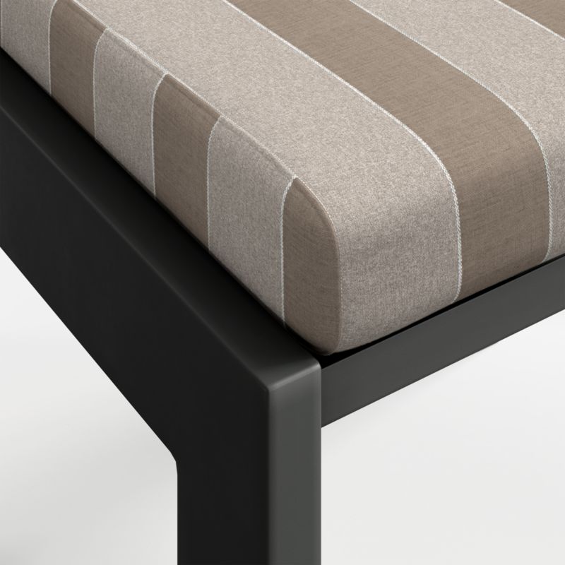 Walker Metal Outdoor Dining Chair with Range Dune Stripe Sunbrella ® Cushions - image 13 of 13