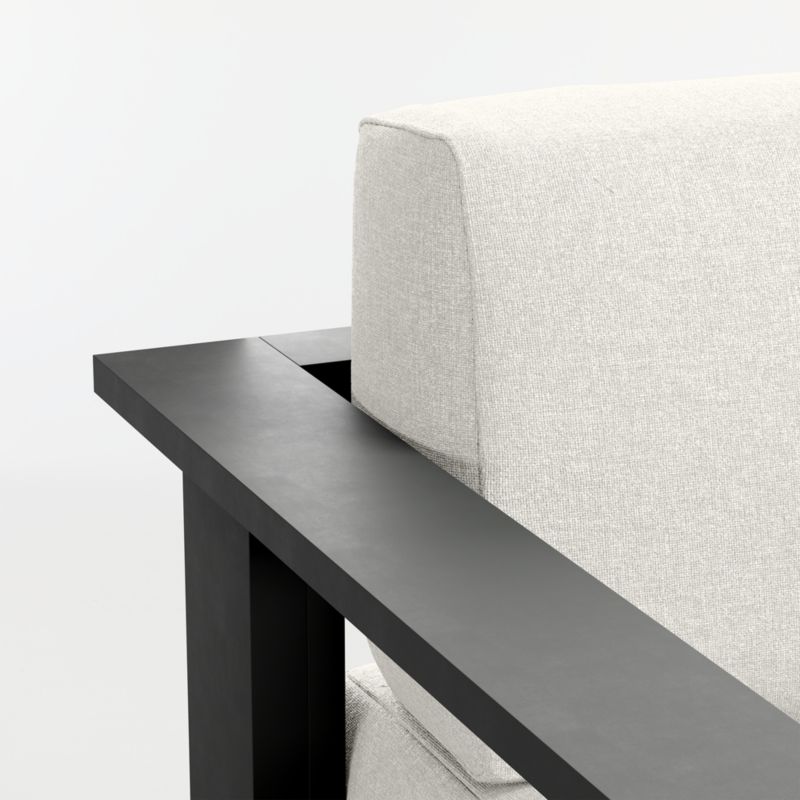 Walker Metal 3-Piece Outdoor Sectional Sofa with Canvas Natural Sunbrella ® Cushions