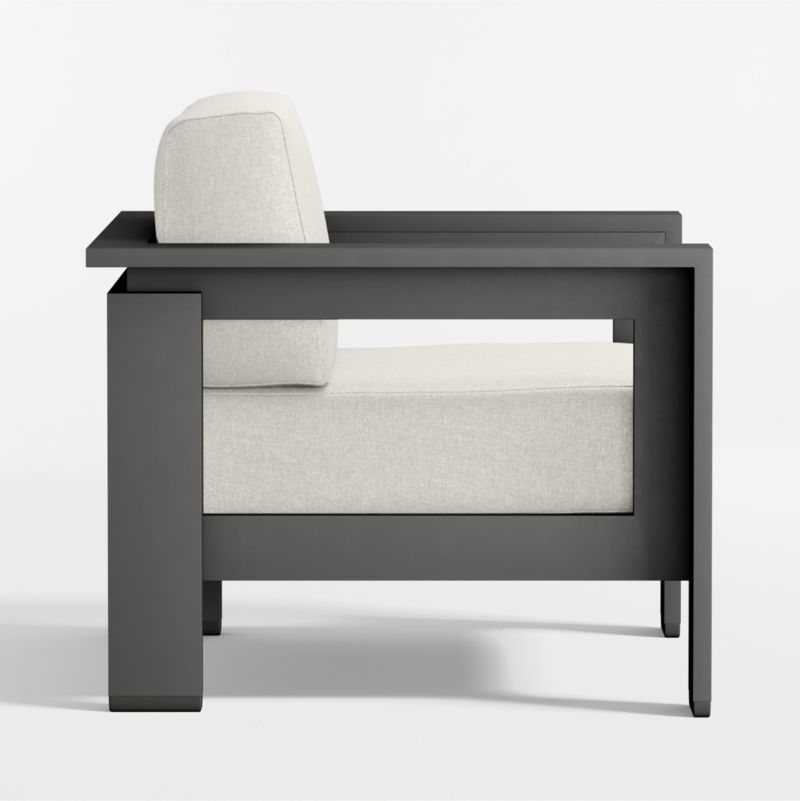 Walker Metal Outdoor Lounge Chair with Canvas Natural Sunbrella ® Cushions - image 10 of 11