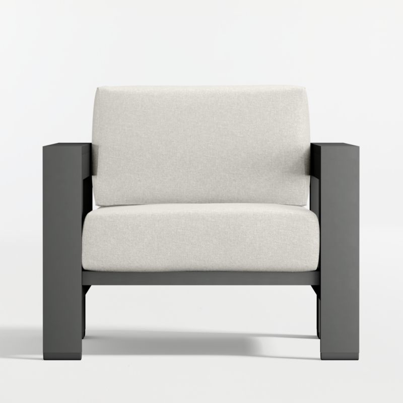 Walker Metal Outdoor Lounge Chair with Canvas Natural Sunbrella ® Cushions - image 9 of 11