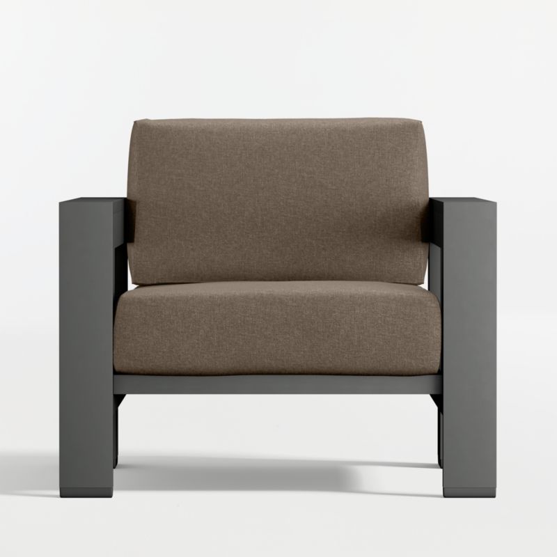 Walker Metal Outdoor Lounge Chair with Cast Shale Sunbrella ® Cushions - image 10 of 12