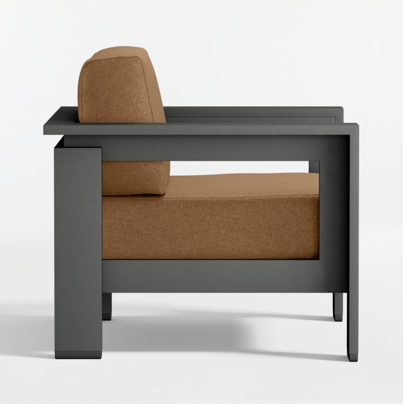 Walker Metal Outdoor Lounge Chair with Cast Teak Sunbrella ® Cushions - image 10 of 11