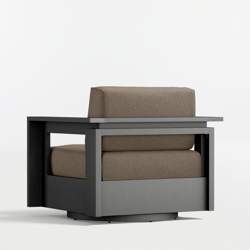 Walker Metal Outdoor Swivel Lounge Chair with Cast Shale Sunbrella ® Cushions - image 14 of 15