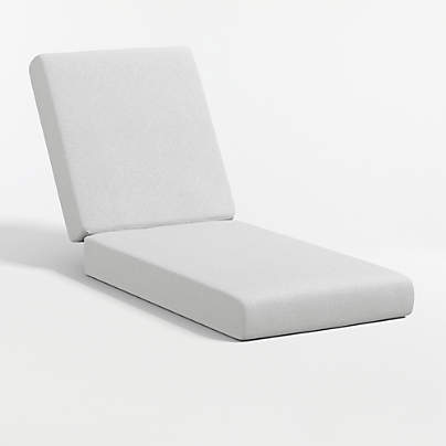 Replacement Walker Canvas White Sunbrella ® Outdoor Sun Lounger Cushion