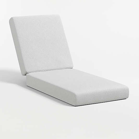 Replacement Walker Canvas White Sunbrella ® Outdoor Sun Lounger Cushion