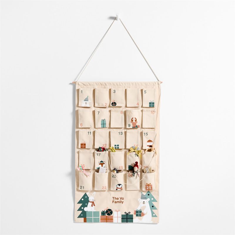 Wonderland Bear and Bunny Hanging Kids Christmas Advent Calendar - image 5 of 8