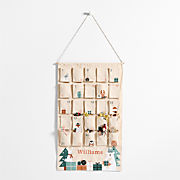 Wonderland Bear and Bunny Hanging Kids Christmas Advent Calendar