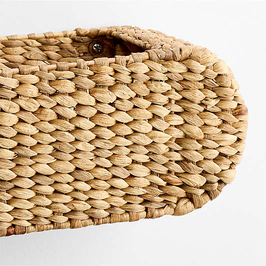 Wonderful Wicker Natural Kids Book Shelf Bin