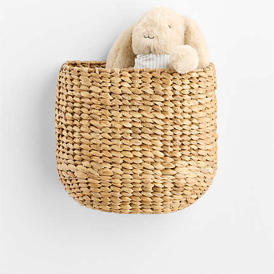 Wonderful Wicker Natural Kids Wall Pocket